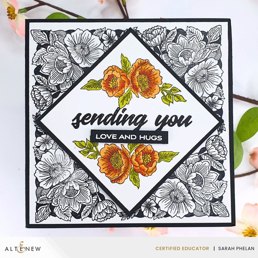 Altenew - Cornered Blooms Stamp Set