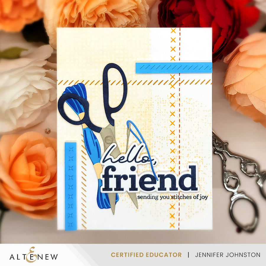 Altenew - Craft Your Life Project Kit: Stitched With Love & Add-On Die Bundle