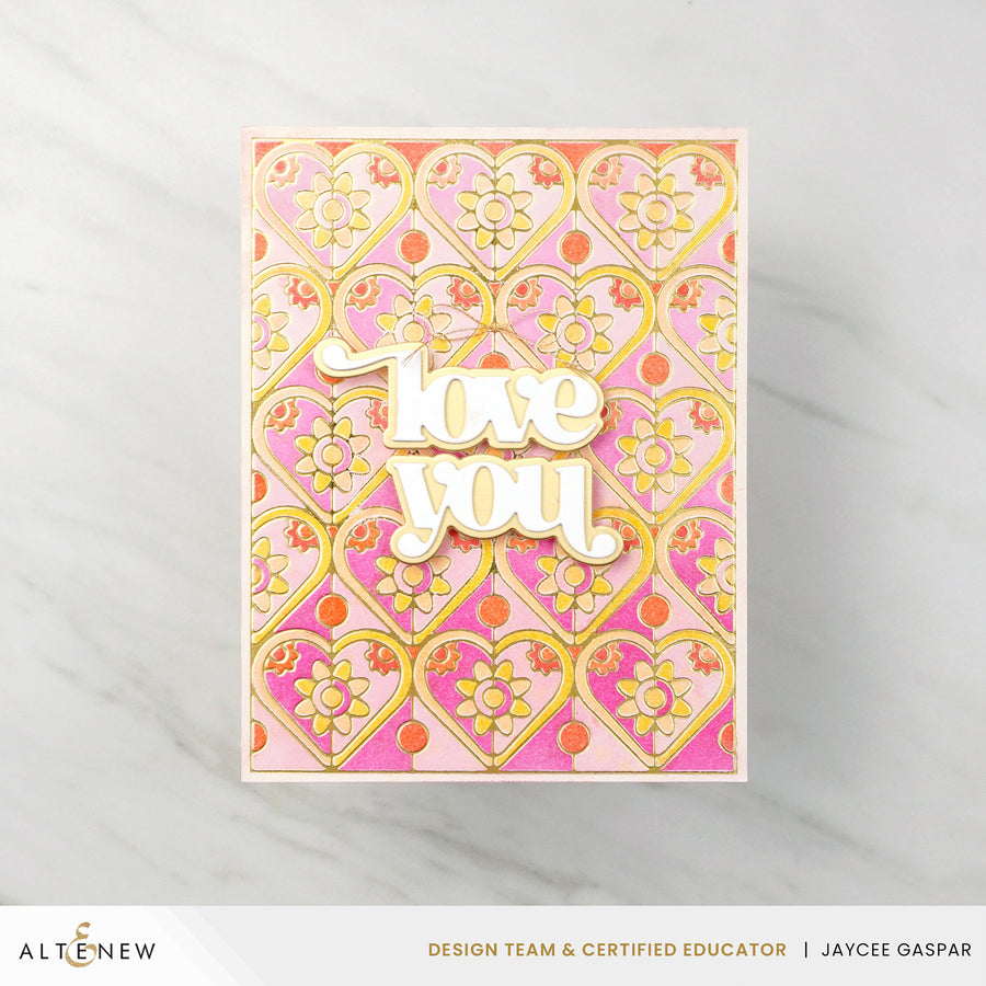 Altenew - Dainty Hearts Hot Foil Plate