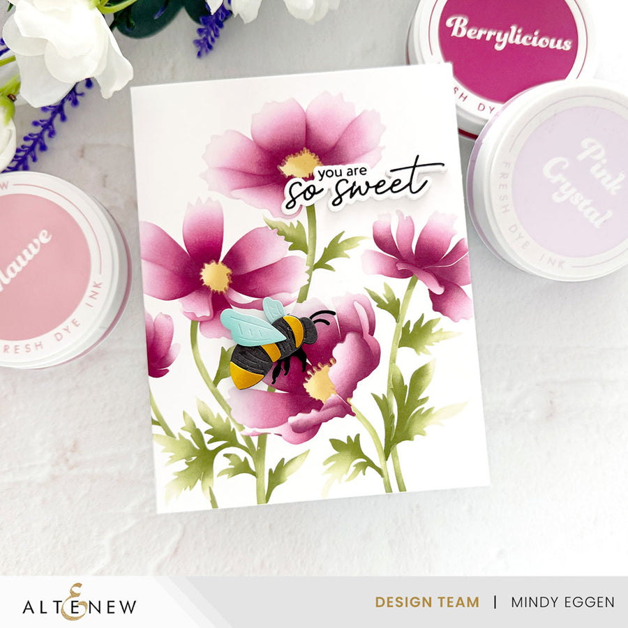 Altenew - Dancing Cosmos Simple Coloring Stencil Set (4 in 1)