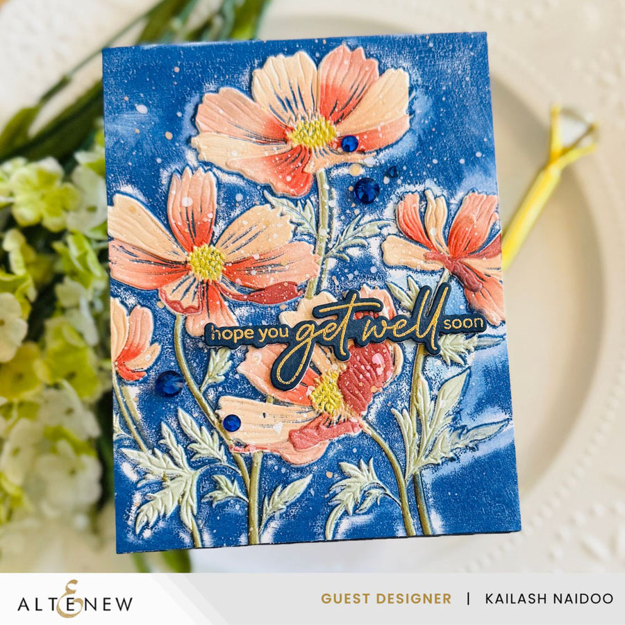 Altenew - Dancing Cosmos Simple Coloring Stencil Set (4 in 1)