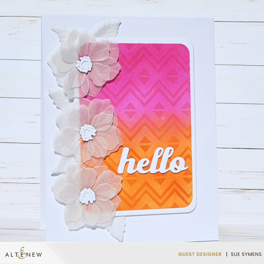 Altenew - Heritage Chevron Weaves Stencil