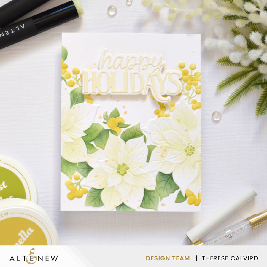 Altenew - Winterberry Poinsettias Stencil Set (4 in 1)