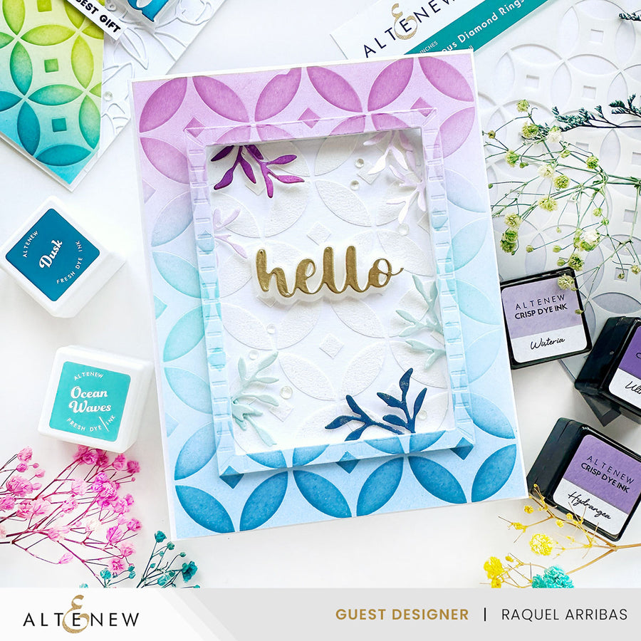 Altenew - Luminous Diamond Rings Stencil