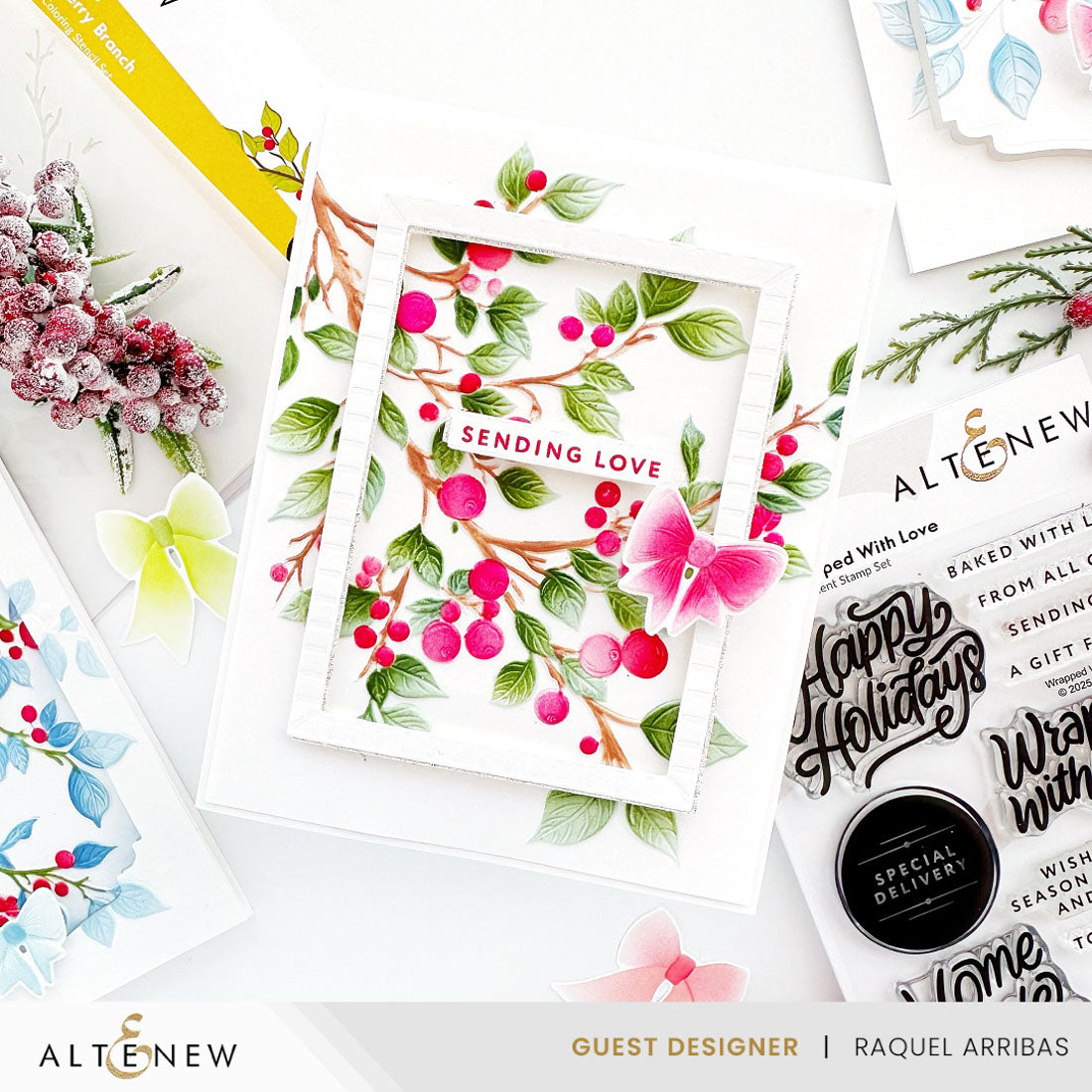 Altenew - Lush Berry Branch 3D Embossing Folder