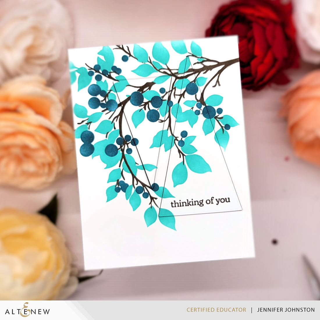 Altenew - Lush Berry Branch Simple Coloring Stencil Set (3 in 1)