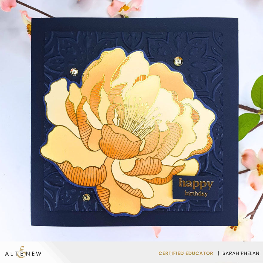 Altenew - Magical Peony Simple Coloring Stencil Set (4 in 1)