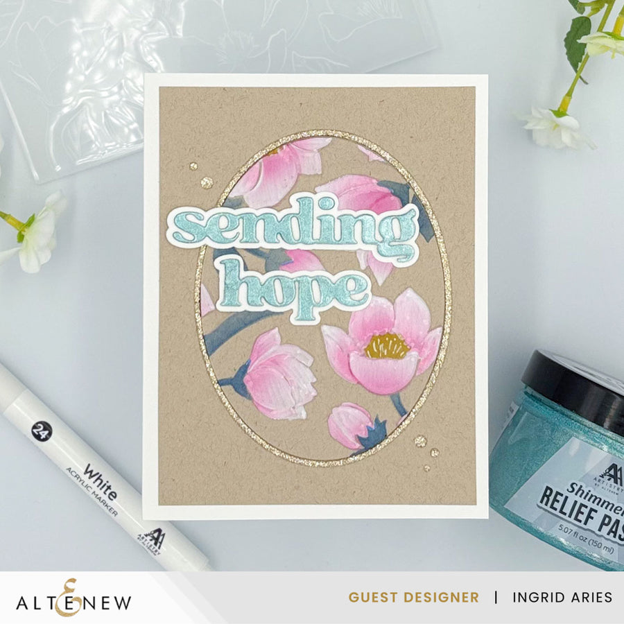 Altenew - Magnolia Dreams Simple Coloring Stencil Set (3 in 1)