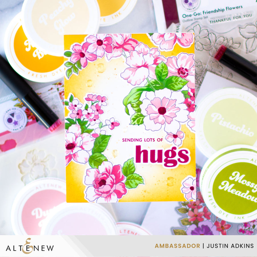 Altenew - One-Go: Friendship Flowers Layering Stencil Set (6 in 1)
