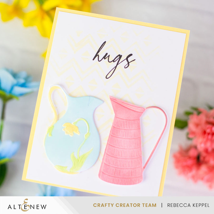 Altenew - Pitcher Vases Simple Coloring Stencil