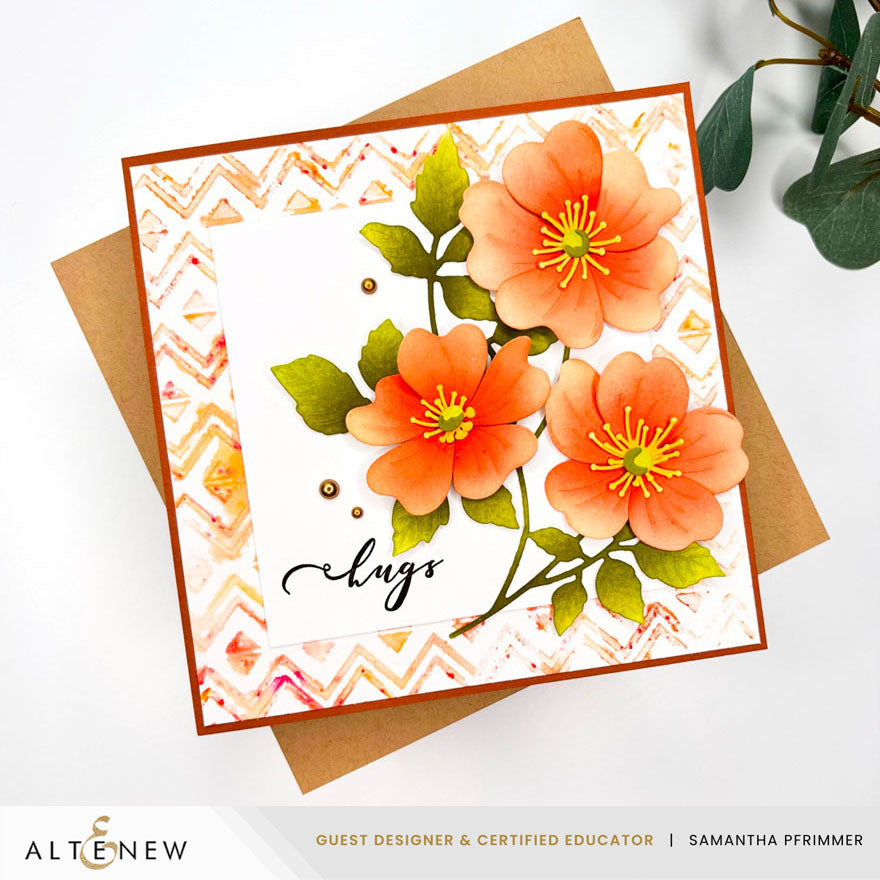 Altenew - Heritage Chevron Weaves Stencil