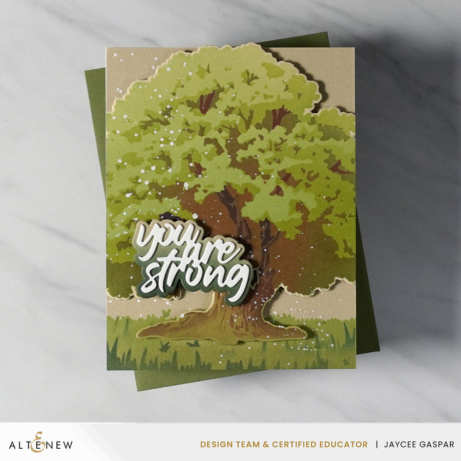 Altenew - Stencil Art: Strong Oak Add-On Die Set