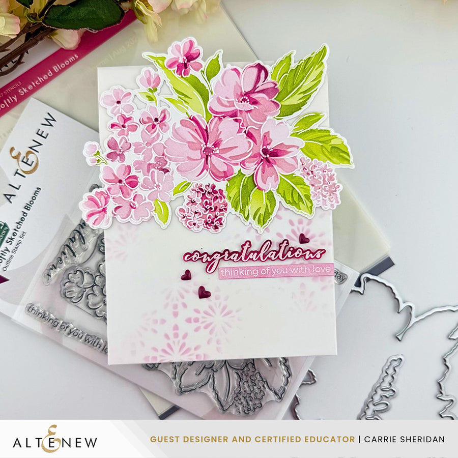 Altenew Build-A-Garden: Softly Sketched Blooms card ideas