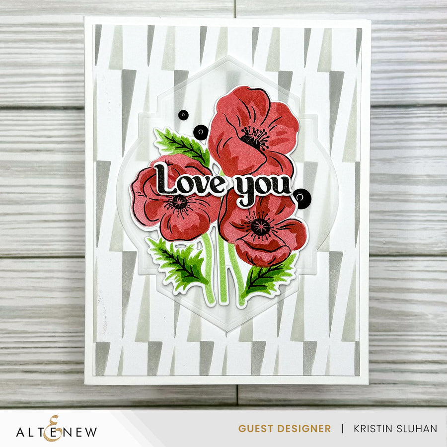 Altenew - Dynamic Duo: Precious Poppies & Add-on Die Bundle
