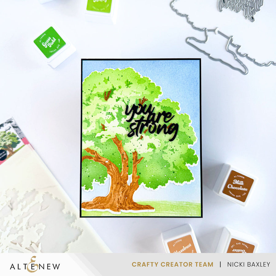 Altenew - Stencil Art: Strong Oak Add-On Die Set