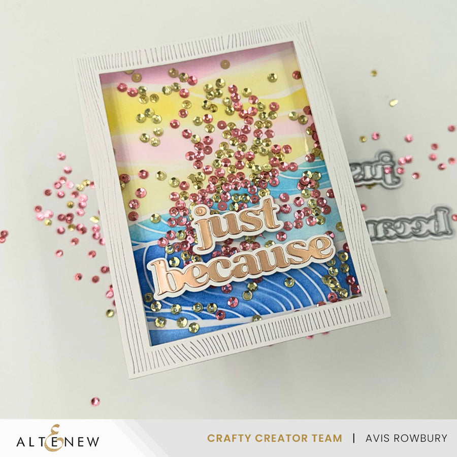 Altenew - Brilliant Waves Background Stencil