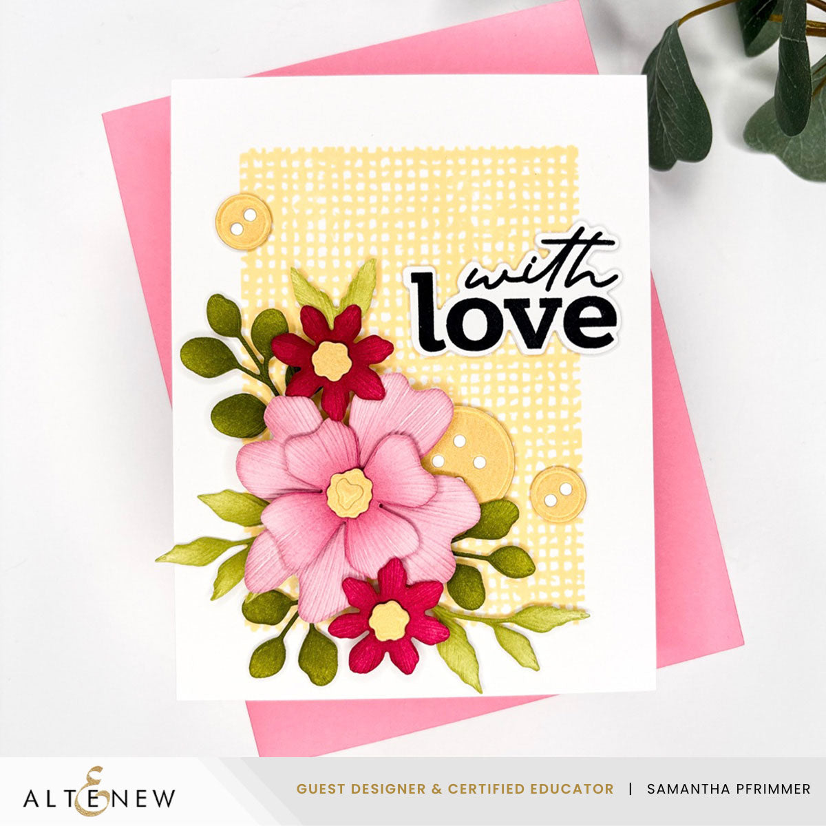 Altenew - Craft Your Life Project Kit: Stitched With Love Add-On Die Set