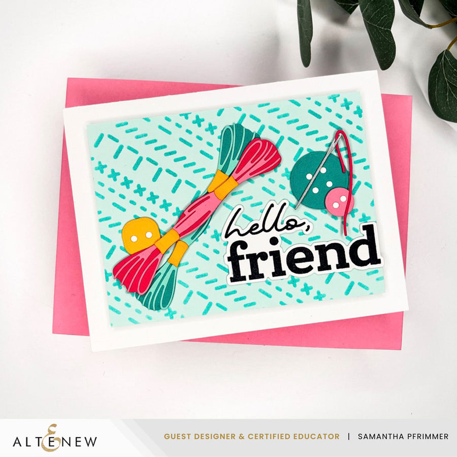 Altenew - Craft Your Life Project Kit: Stitched With Love & Add-On Die Bundle