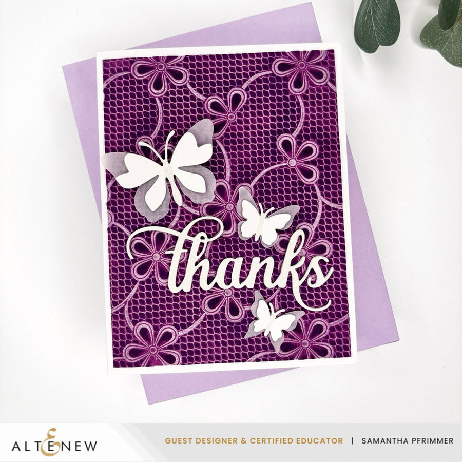 Altenew - Lace Topped Petals 3D Embossing Folder