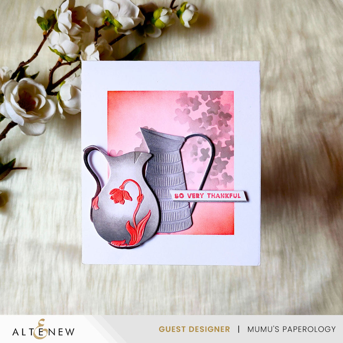Altenew - Pitcher Vases Simple Coloring Stencil