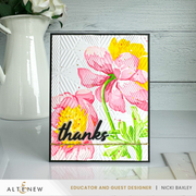 Altenew - Stencil Art: White Cap Peonies & Add-on Die Bundle