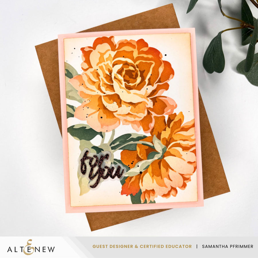 Altenew - Stencil Art: Majestic Roses Layering Stencil Set (7 in 1)