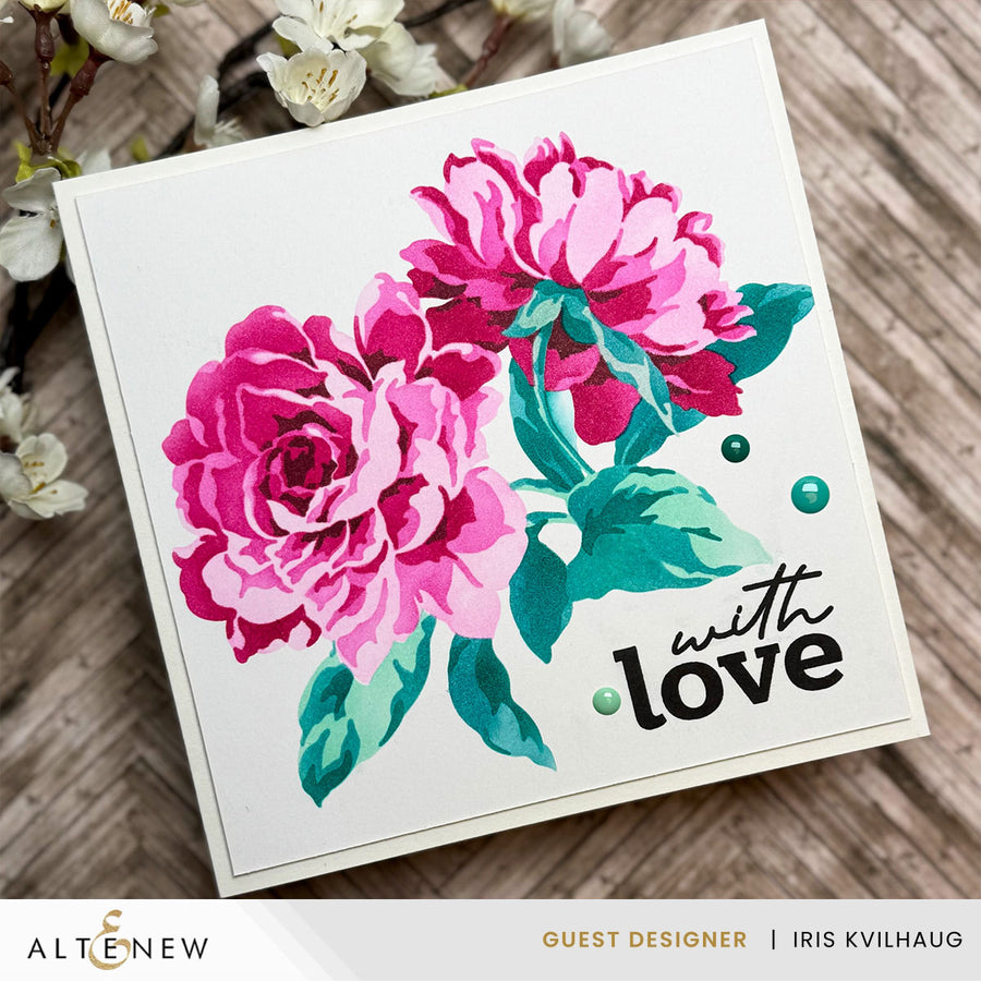 Altenew - Stencil Art: Majestic Roses Layering Stencil Set (7 in 1)