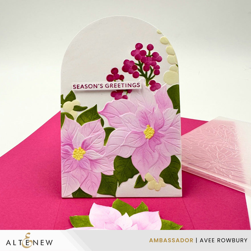 Altenew - Winterberry Poinsettias 3D Embossing Folder