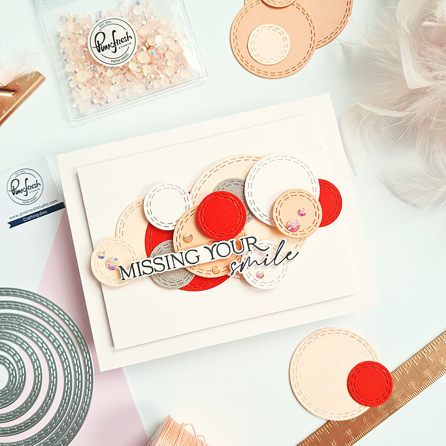 Pinkfresh Studio - Double Stitched Circle Dies