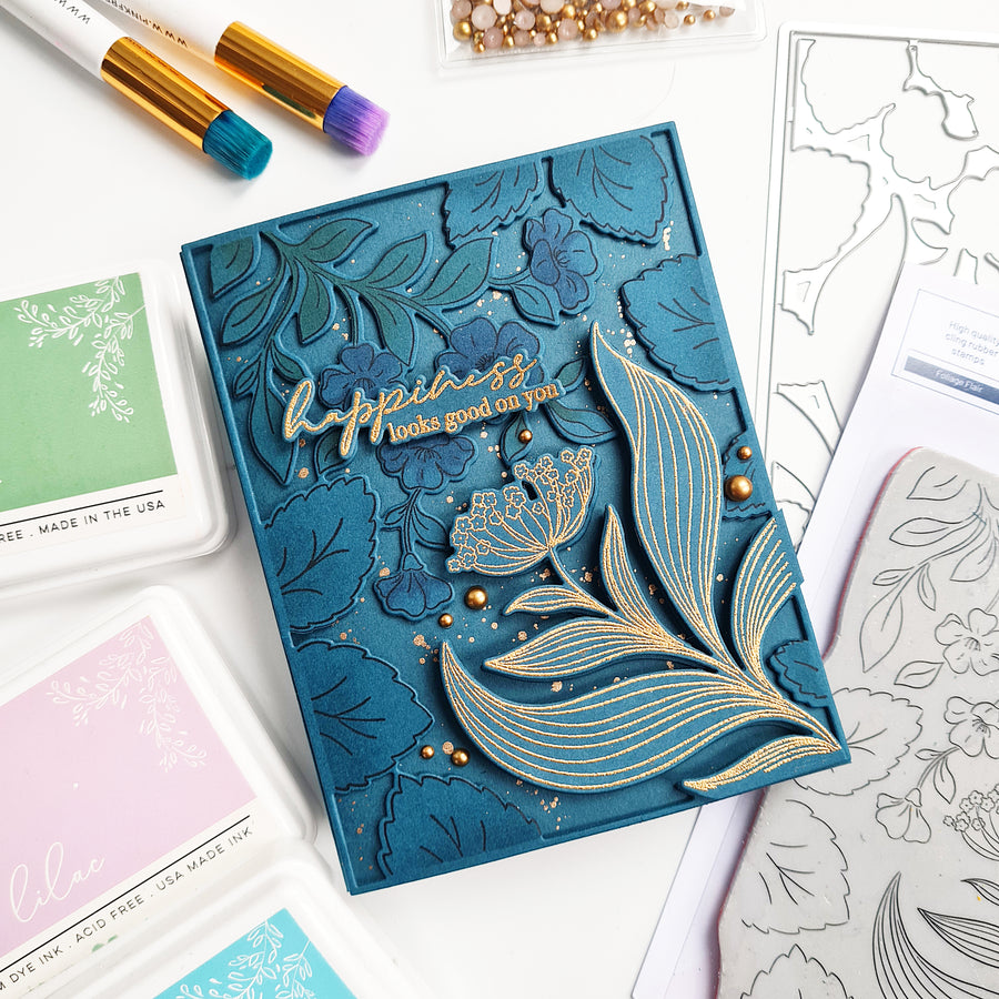 Pinkfresh Studio - Foliage Flair Cling Stamp