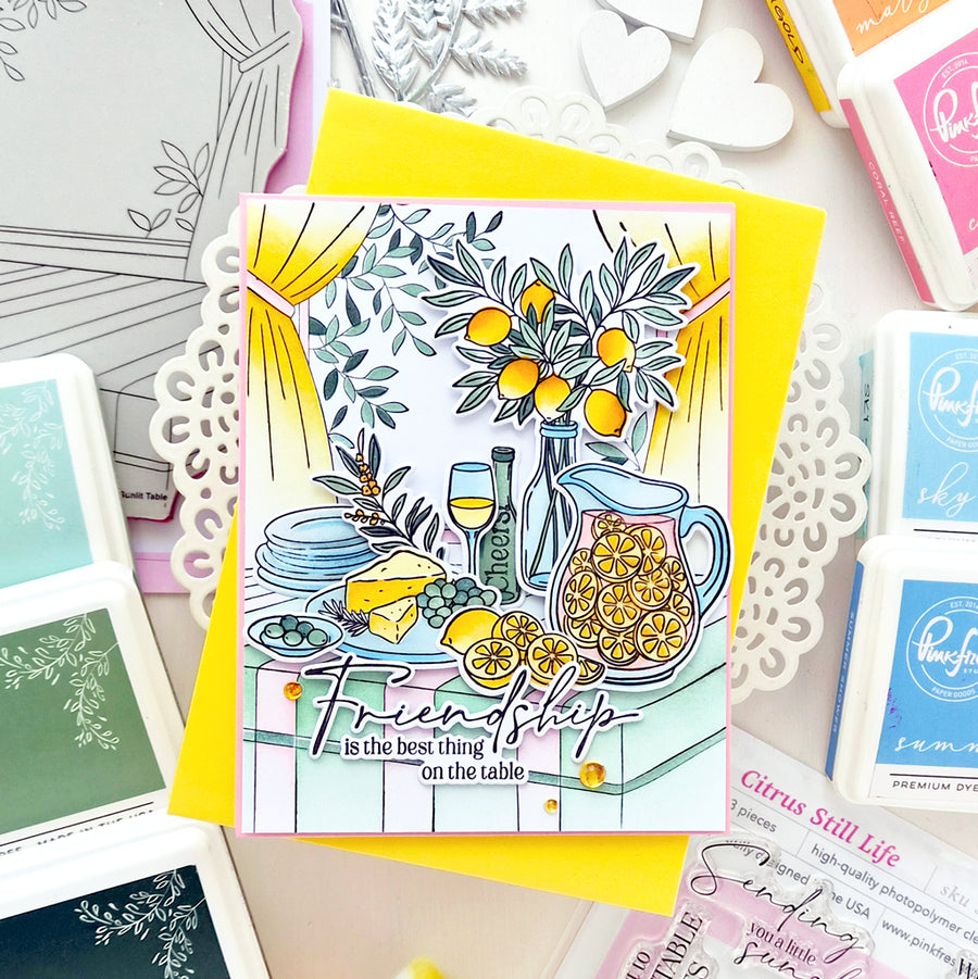 Pinkfresh Studio - Sunlit Table Cling Stamp