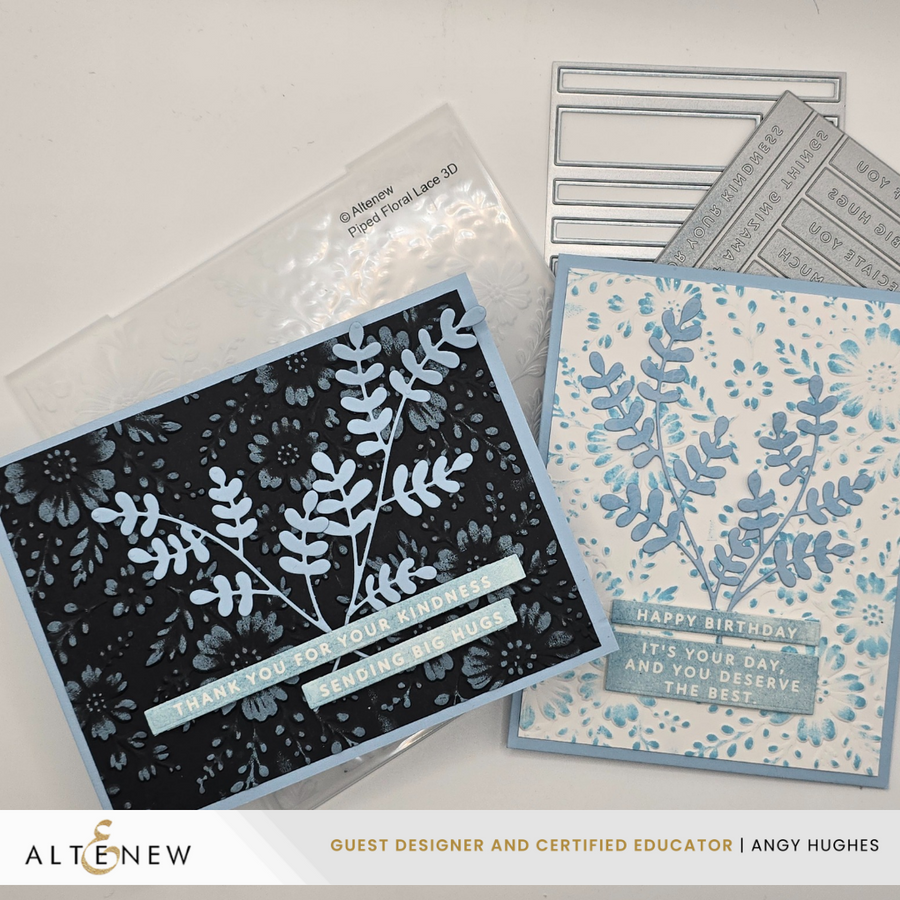 Altenew - Piped Floral Lace 3D Embossing Folder
