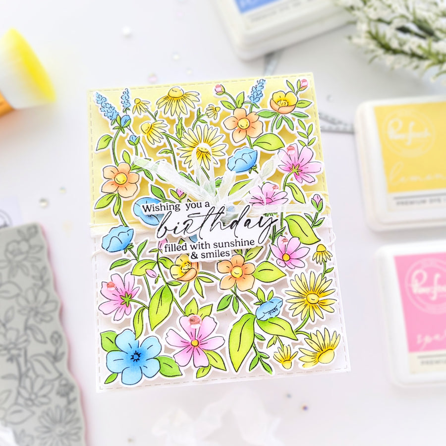 Pinkfresh Studio - Garden Medley Stencils