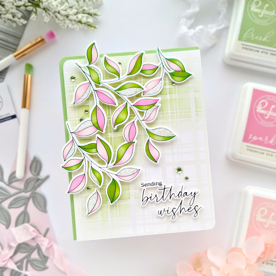 Pinkfresh Studio - Plaid Press Plate