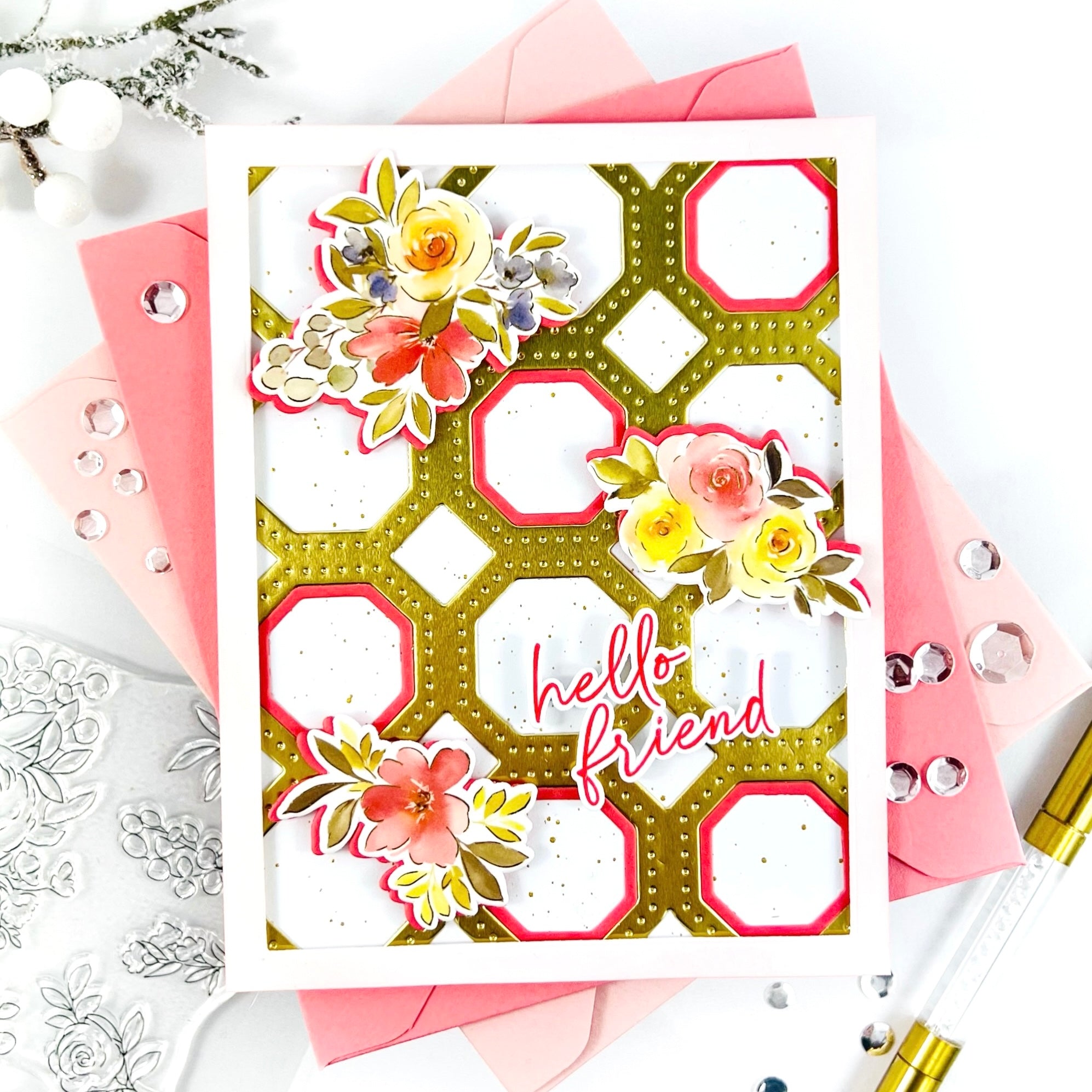Pinkfresh Studio - Cozy Blooms Dies