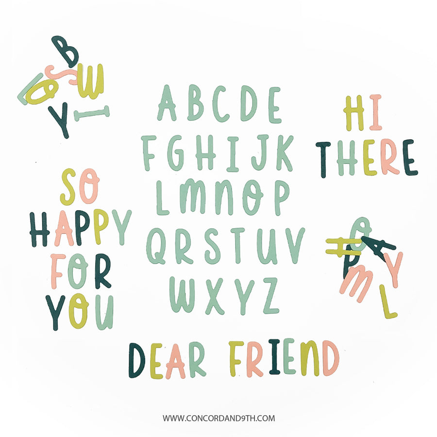 Concord & 9th - A to Z Alphabet Die