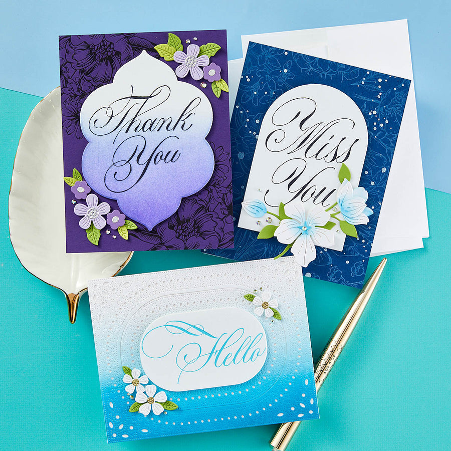 Spellbinders - I Want It All! Bundle from the Copperplate Everyday Sentiments Collection by Paul Antonio