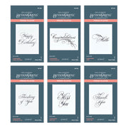 Spellbinders - I Want It All! Bundle from the Copperplate Everyday Sentiments Collection by Paul Antonio