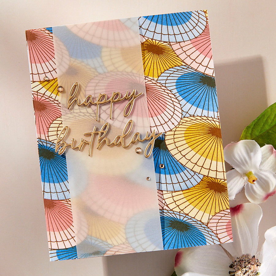 Spellbinders - Spring in Kyoto BetterPress & Stencil Bundle from the Spring in Kyoto Collection by Alex Syberia Designs