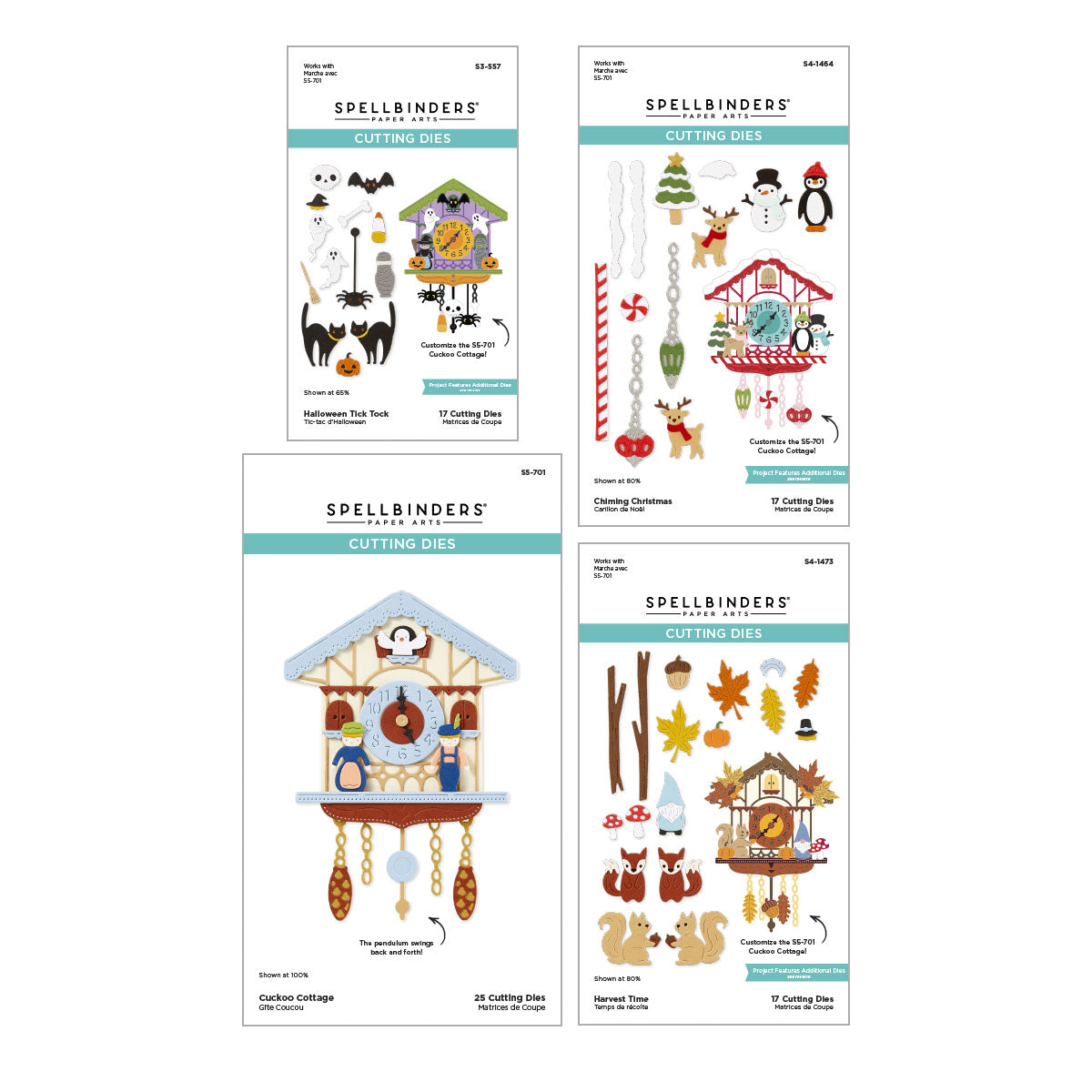Spellbinders - Cuckoo Cottage Die Bundle from the Cuckoo Cottage Collection