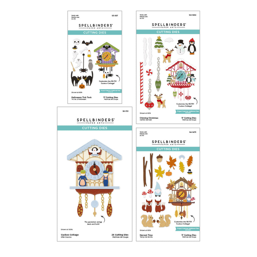 Spellbinders - Cuckoo Cottage Die Bundle from the Cuckoo Cottage Collection