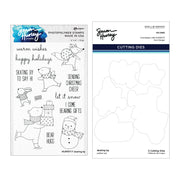 Spellbinders - Skating By Stamp & Die Bundle by Simon Hurley