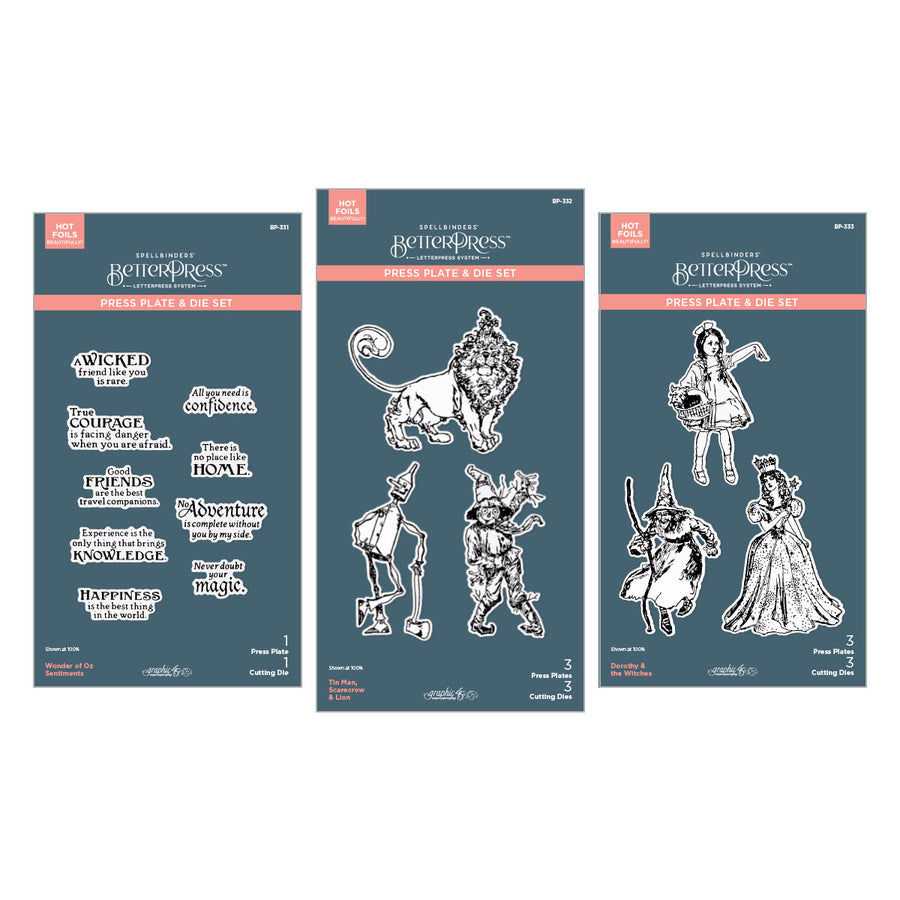 Spellbinders - Wonder of Oz BetterPress Bundle by Graphixc 45