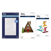 Spellbinders - Ski-son's Greetings Dies and 3D Folder Bundle by Simon Hurley