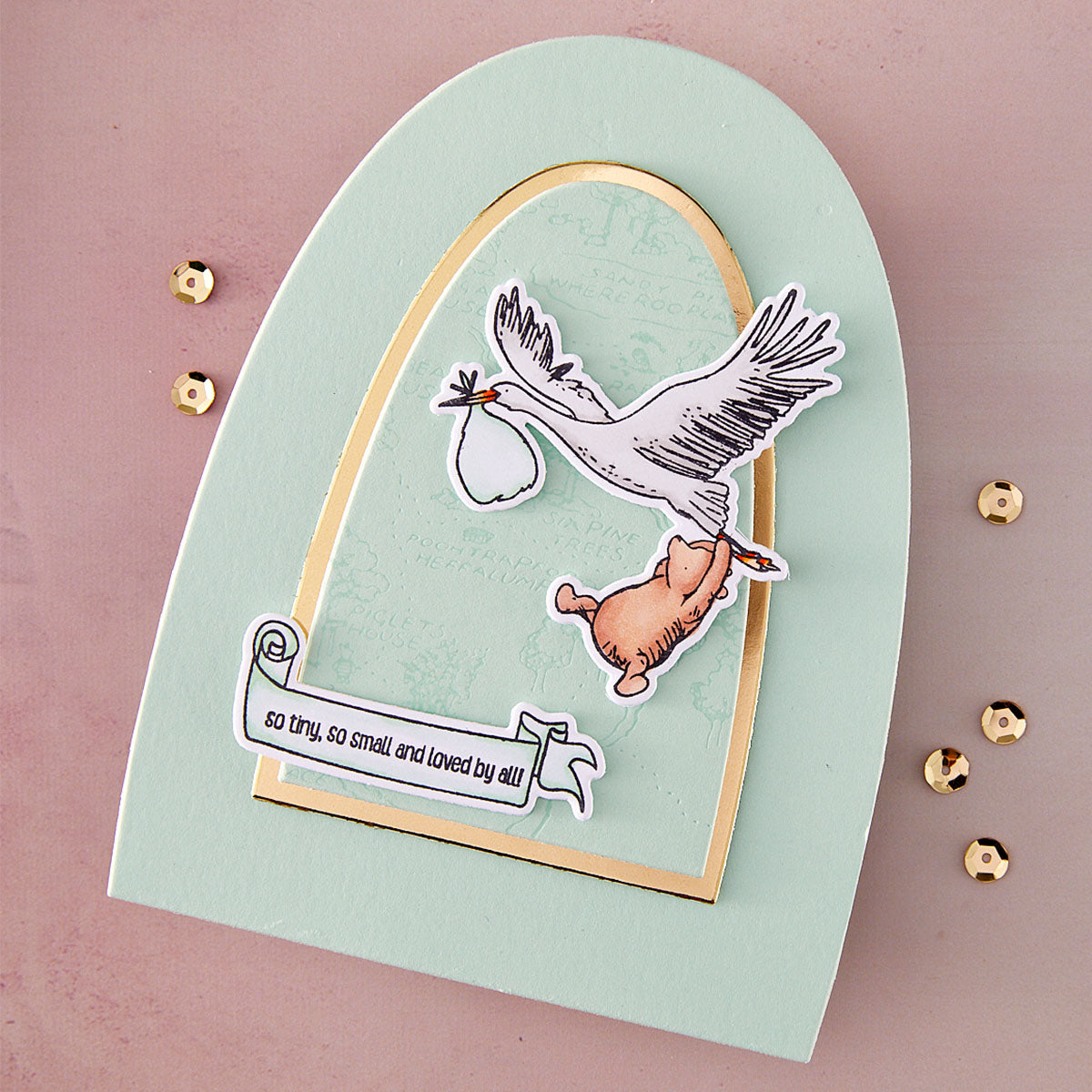 Spellbinders - Hello Baby Stamp & Die Bundle with Simple Stories