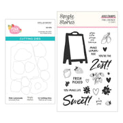 Spellbinders - Pink Lemonade Stamp & Die Bundle with Simple Stories
