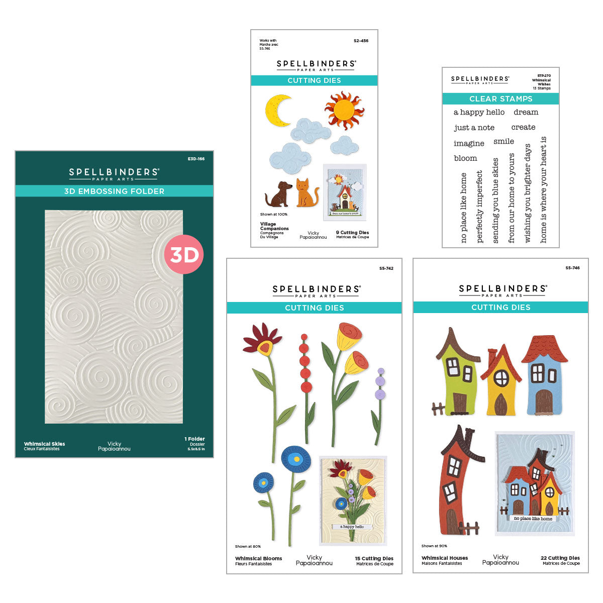 Spellbinders - Whimsical Village I Want It All! Bundle by Vicky Papaioannou