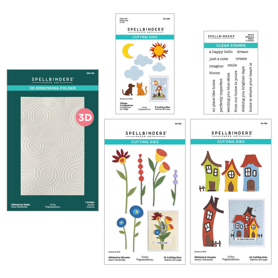 Spellbinders - Whimsical Village I Want It All! Bundle by Vicky Papaioannou