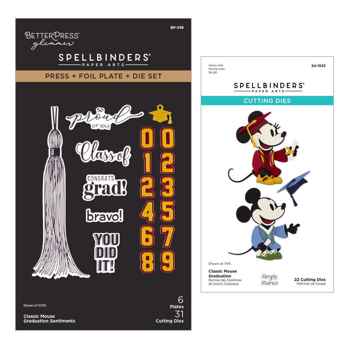 Spellbinders - Classic Mouse Graduation I Want It All! Bundle