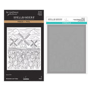 Spellbinders - Windmills and Tulips Press + Foil Plate and Stencil Bundle by Yana Smakula